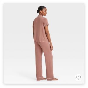 Stars Above Beautifully Soft short sleeve top and pants pajama set - rose pink/L